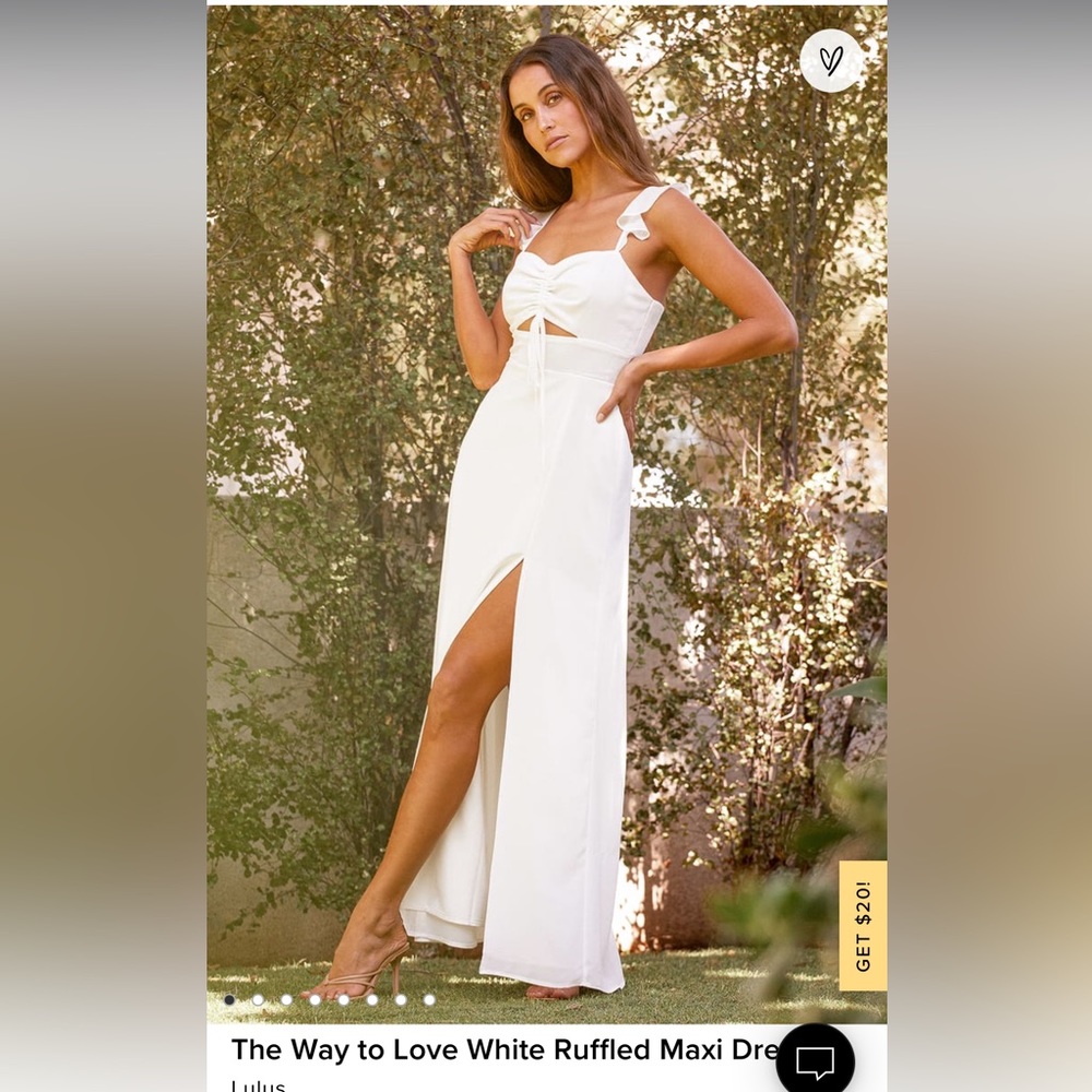 The Way to Love White Ruffled Maxi Dress - Lulus